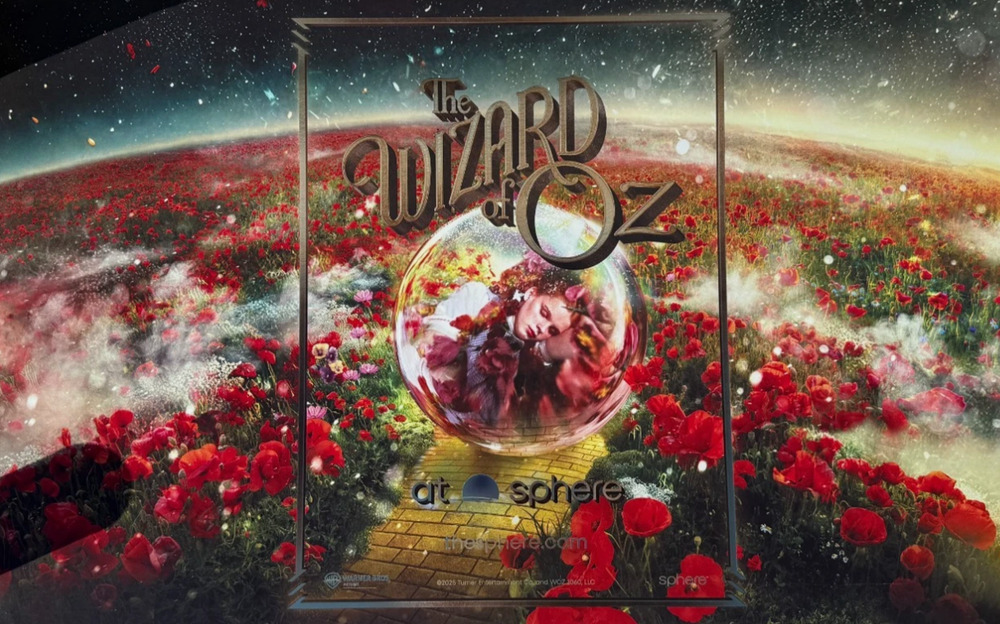 The Wizard Of Oz 2025 At The Sphere Las Vegas Poster 38 x 19 inches New in Tube